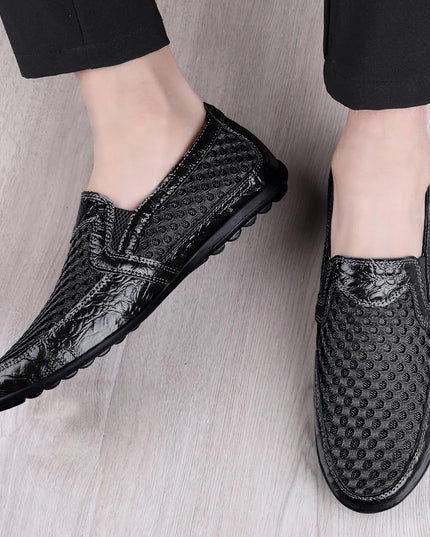Men's Breathable Mesh Loafers – Lightweight, Non-Slip Outdoor Walking Shoes