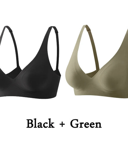 2-Pack Women’s Plus Size Seamless Wireless Bra