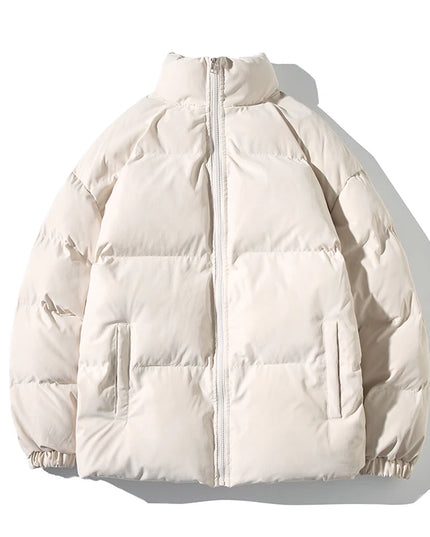 Unisex Thickened Parka Jacket with Stand Collar - Various Colors