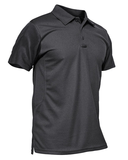 Vibrant Men's Short Sleeve Polo T-Shirt - Quick Dry Fashion Tee