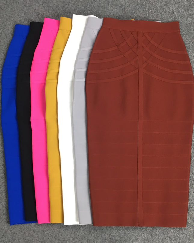 Vintage Midi Skirt for Women - Various Colors