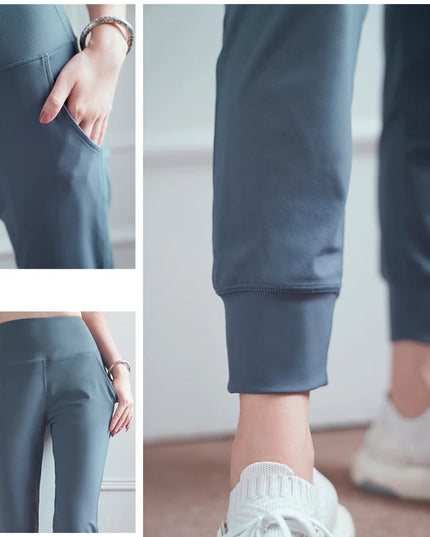 Women’s Quick-Dry High-Waist Loose Fit Gym Sweatpants