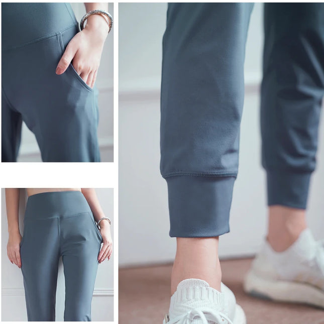 Women’s Quick-Dry High-Waist Loose Fit Gym Sweatpants