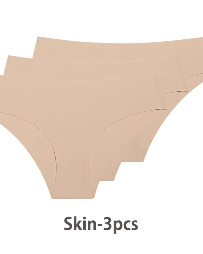 3-Pack Seamless Ice Silk T-Back Thongs for Women - Breathable Underwear