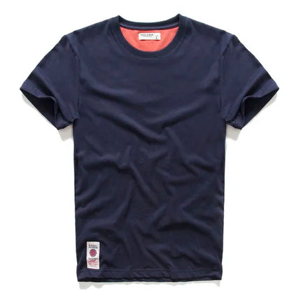 Men's Cotton Casual T-Shirt - Basic O-Neck Tee
