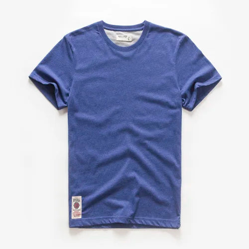 Men's Cotton Casual T-Shirt - Basic O-Neck Tee