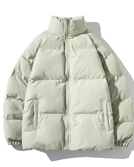 Unisex Thickened Parka Jacket with Stand Collar - Various Colors