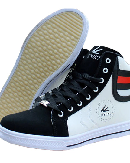 Men's High-Top Lace-Up Sneakers - Various Colors