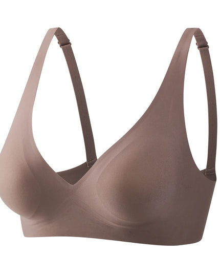 FINETOO Women's Soft Wireless Deep V Padded Bra