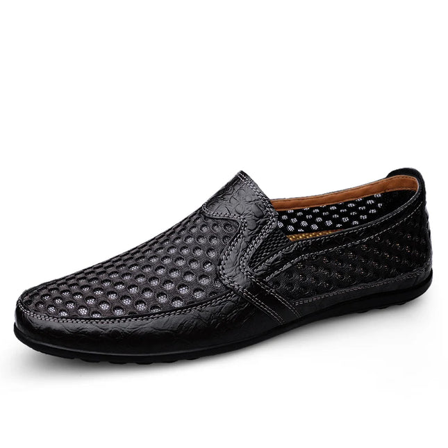 Men's Breathable Mesh Loafers – Lightweight, Non-Slip Outdoor Walking Shoes