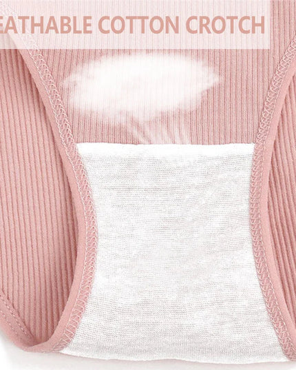3-Piece Set  Women's Cotton Underwear- Various Colors
