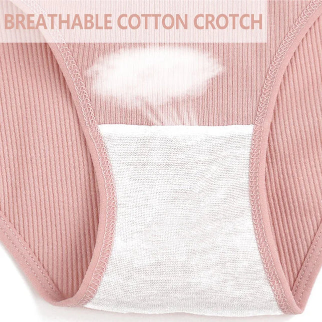 3-Piece Set  Women's Cotton Underwear- Various Colors