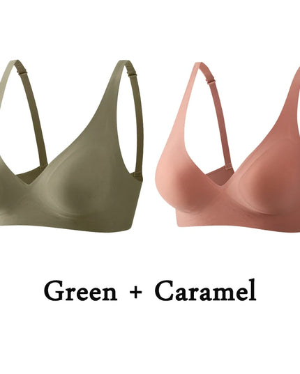 2-Pack Women’s Plus Size Seamless Wireless Bra
