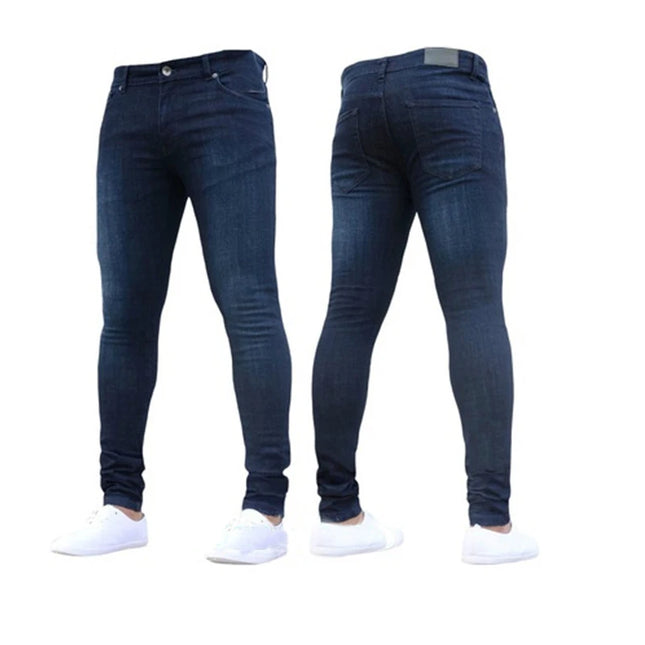 Men's Classic Soft Stretch Denim Pencil Jeans