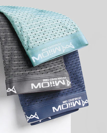 MiiOW Men's 3-Pack Mesh Boxer Briefs