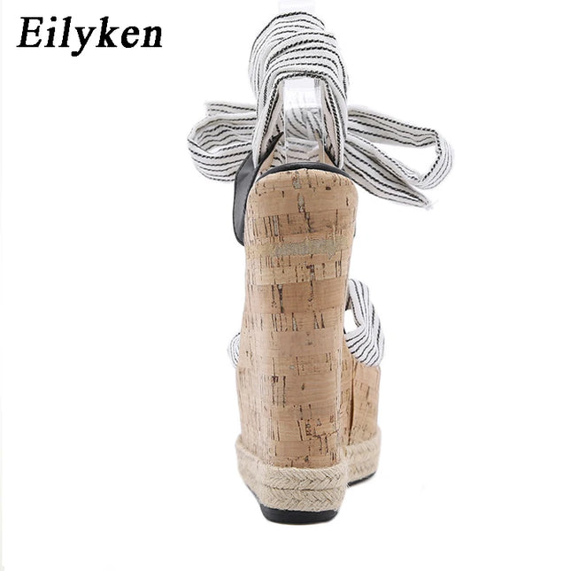 Eilyken Women's High Heel Ankle Strap Shoes