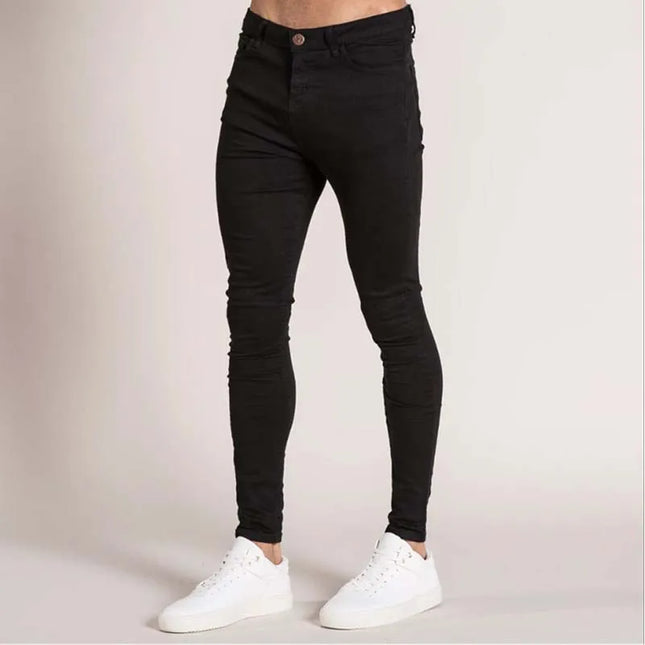 Men's Classic Soft Stretch Denim Pencil Jeans