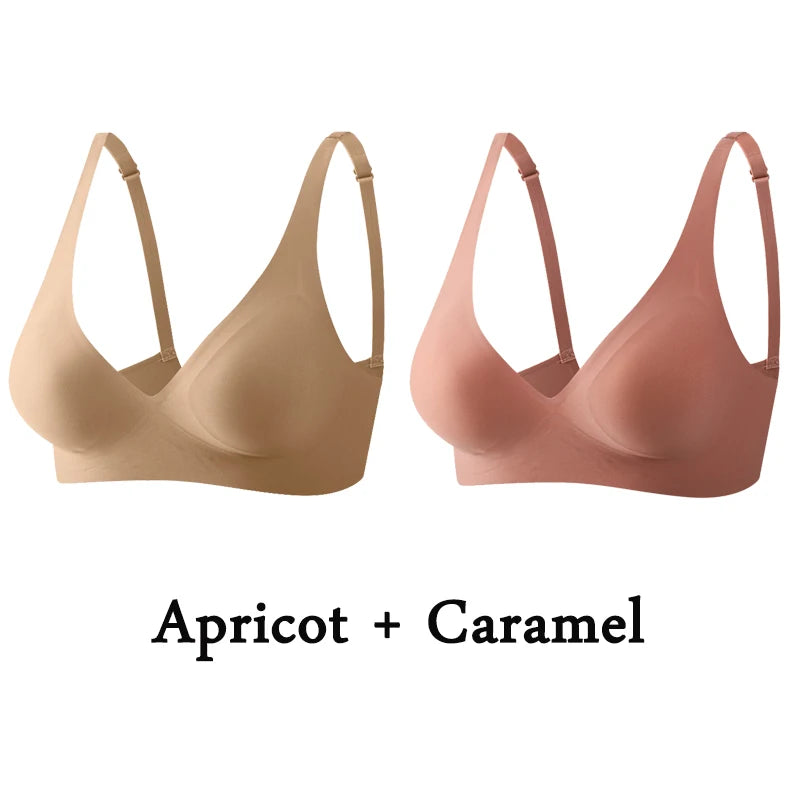 2-Pack Women’s Plus Size Seamless Wireless Bra