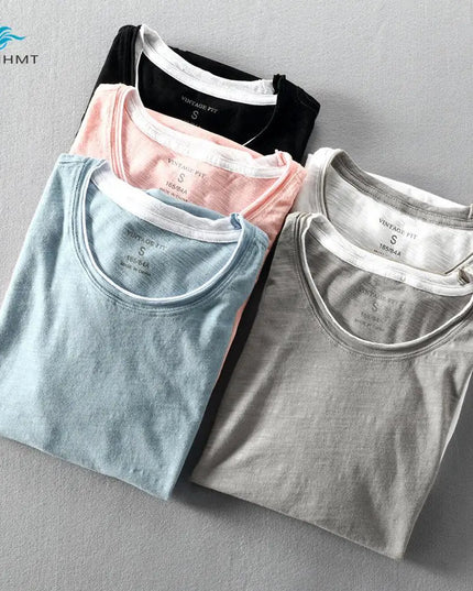 Men's Casual Short Sleeve Thin T-Shirt - Various Colors