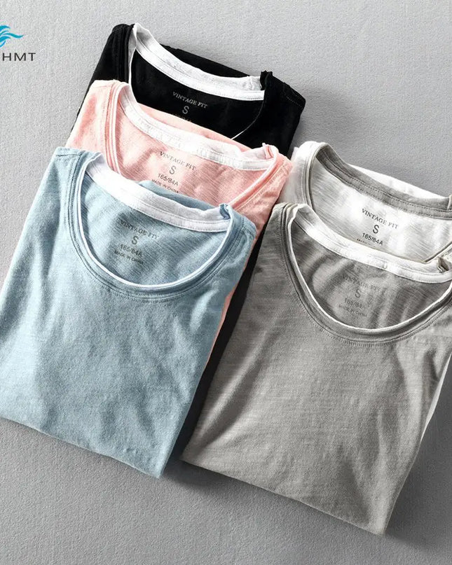 Men's Casual Short Sleeve Thin T-Shirt - Various Colors