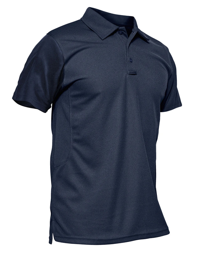 Vibrant Men's Short Sleeve Polo T-Shirt - Quick Dry Fashion Tee