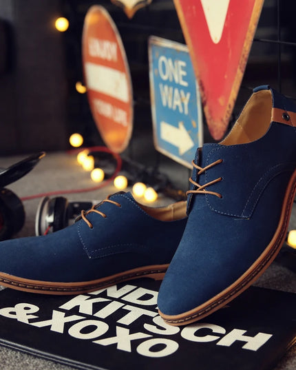 Men's Classic Oxford Casual Suede Shoes- Various Colors