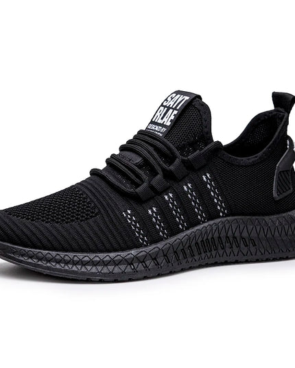 Men’s Breathable Mesh Casual Sneakers – Lightweight Lace-up Athletic Shoes