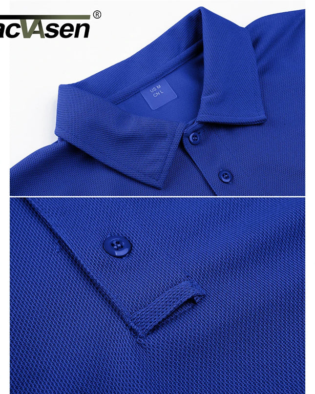 Vibrant Men's Short Sleeve Polo T-Shirt - Quick Dry Fashion Tee