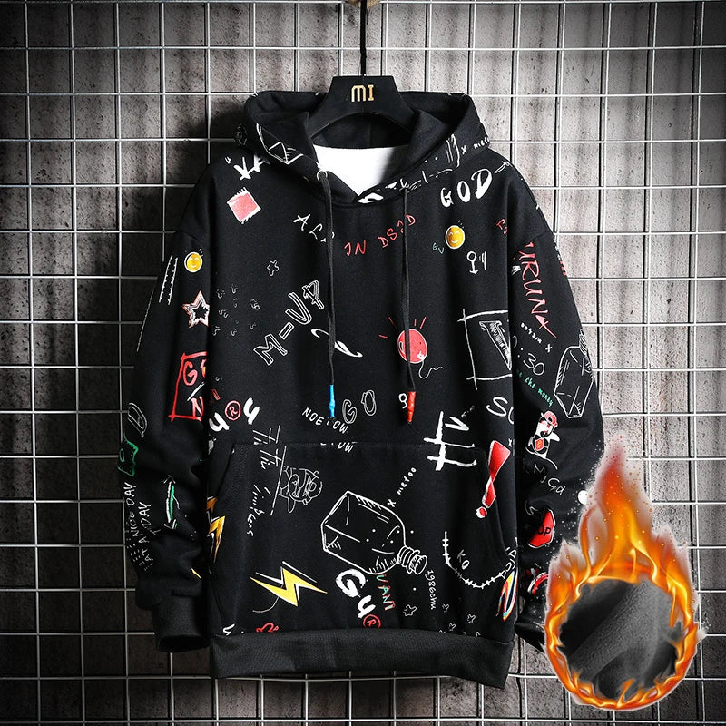 Men's Anime Hoodies – Harajuku Oversized Sweatshirt for Men