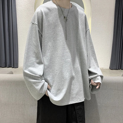 Men's Loose Fit Long Sleeve Casual Sweatshirt