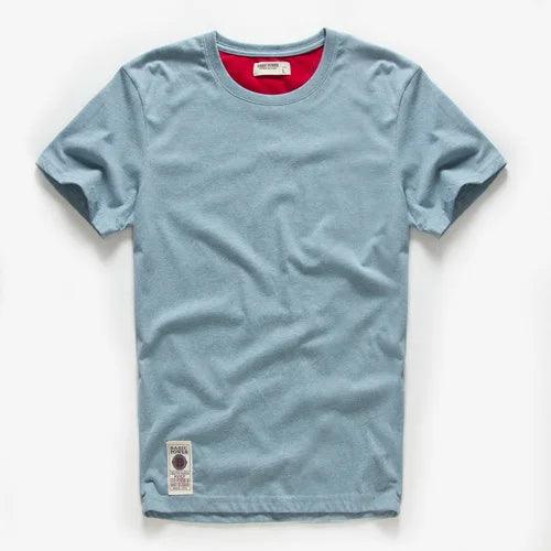 Men's Cotton Casual T-Shirt - Basic O-Neck Tee