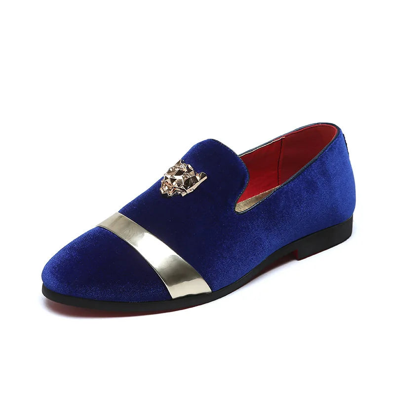 Men's Fashion Loafers With Stylish Metal Studs- Various Colors