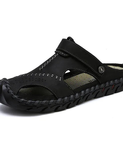 Premium Genuine Leather Men’s Casual Sandals – Comfortable & Stylish Footwear for Men
