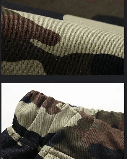 Men's Camouflage Jogger Pants - Comfortable Cotton Cargo Trousers for Men