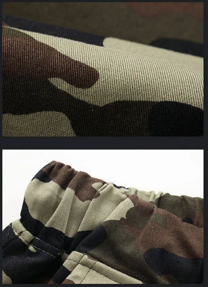 Men's Camouflage Jogger Pants - Comfortable Cotton Cargo Trousers for Men