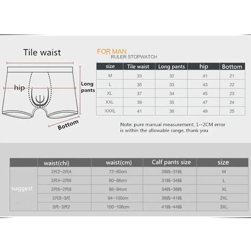 3-Pack Men's Boxer Briefs - Comfortable Long Boxers for Men