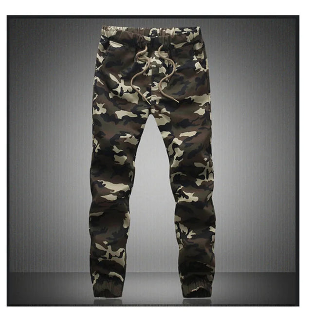 Men's Camouflage Jogger Pants - Comfortable Cotton Cargo Trousers for Men