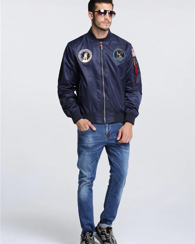 Men’s Apollo Bomber Pilot Flight Jacket – Stylish Men’s Flight Jacket for Men
