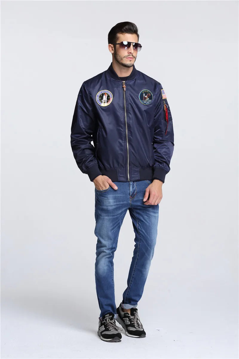 Men’s Apollo Bomber Pilot Flight Jacket – Stylish Men’s Flight Jacket for Men