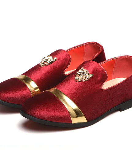 Men's Fashion Loafers With Stylish Metal Studs- Various Colors
