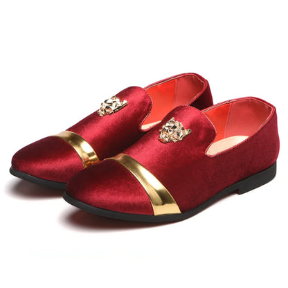 Men's Fashion Loafers With Stylish Metal Studs- Various Colors