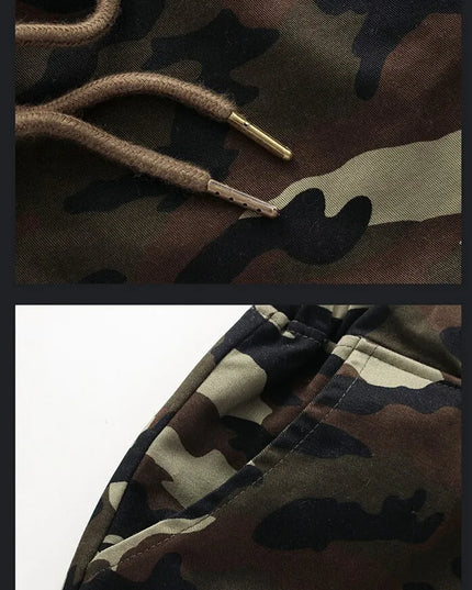 Men's Camouflage Jogger Pants - Comfortable Cotton Cargo Trousers for Men