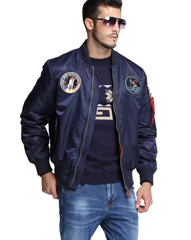 Men’s Apollo Bomber Pilot Flight Jacket – Stylish Men’s Flight Jacket for Men