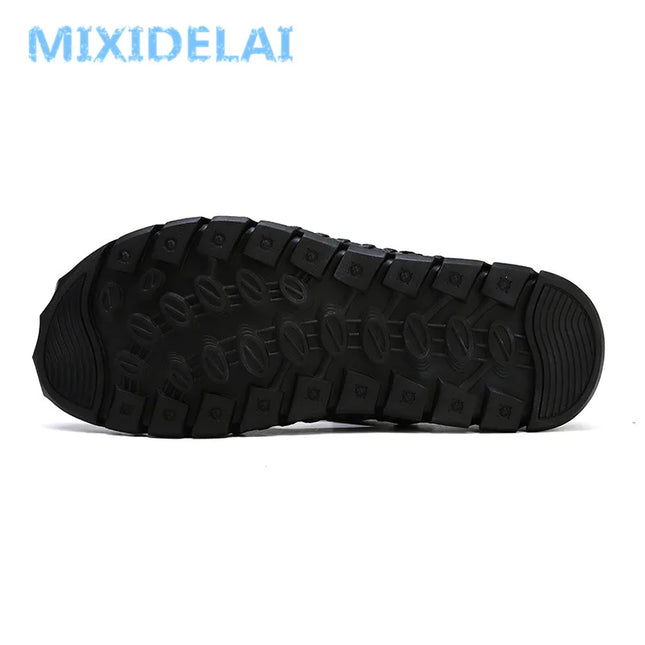 Premium Genuine Leather Men’s Casual Sandals – Comfortable & Stylish Footwear for Men