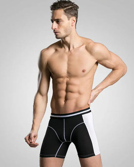 3-Pack Men's Boxer Briefs - Comfortable Long Boxers for Men