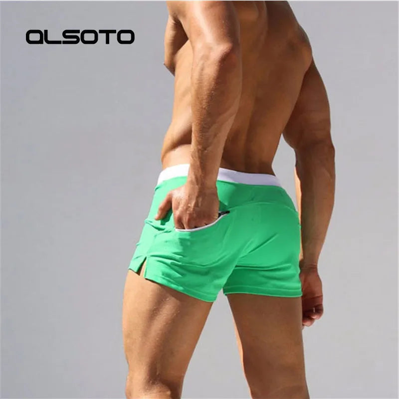 ALSOTO Men's Swim Drawstring Shorts