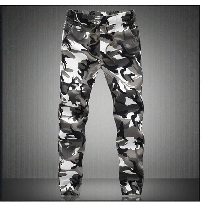 Men's Camouflage Jogger Pants - Comfortable Cotton Cargo Trousers for Men