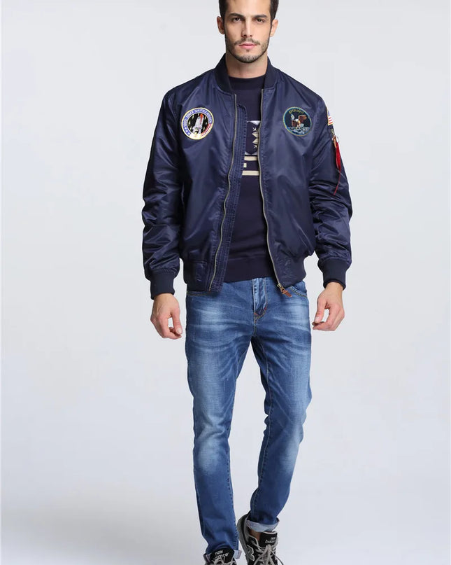Men’s Apollo Bomber Pilot Flight Jacket – Stylish Men’s Flight Jacket for Men