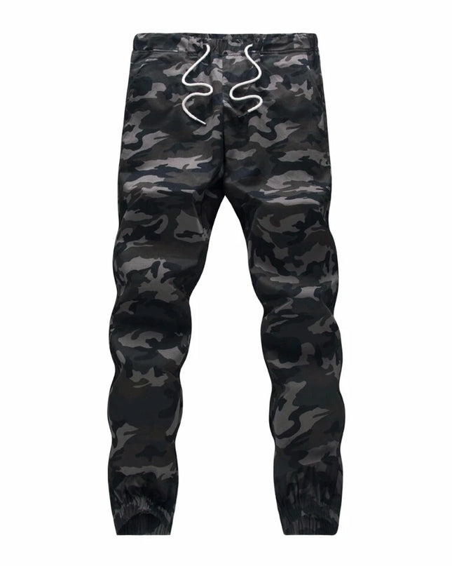 Men's Camouflage Jogger Pants - Comfortable Cotton Cargo Trousers for Men