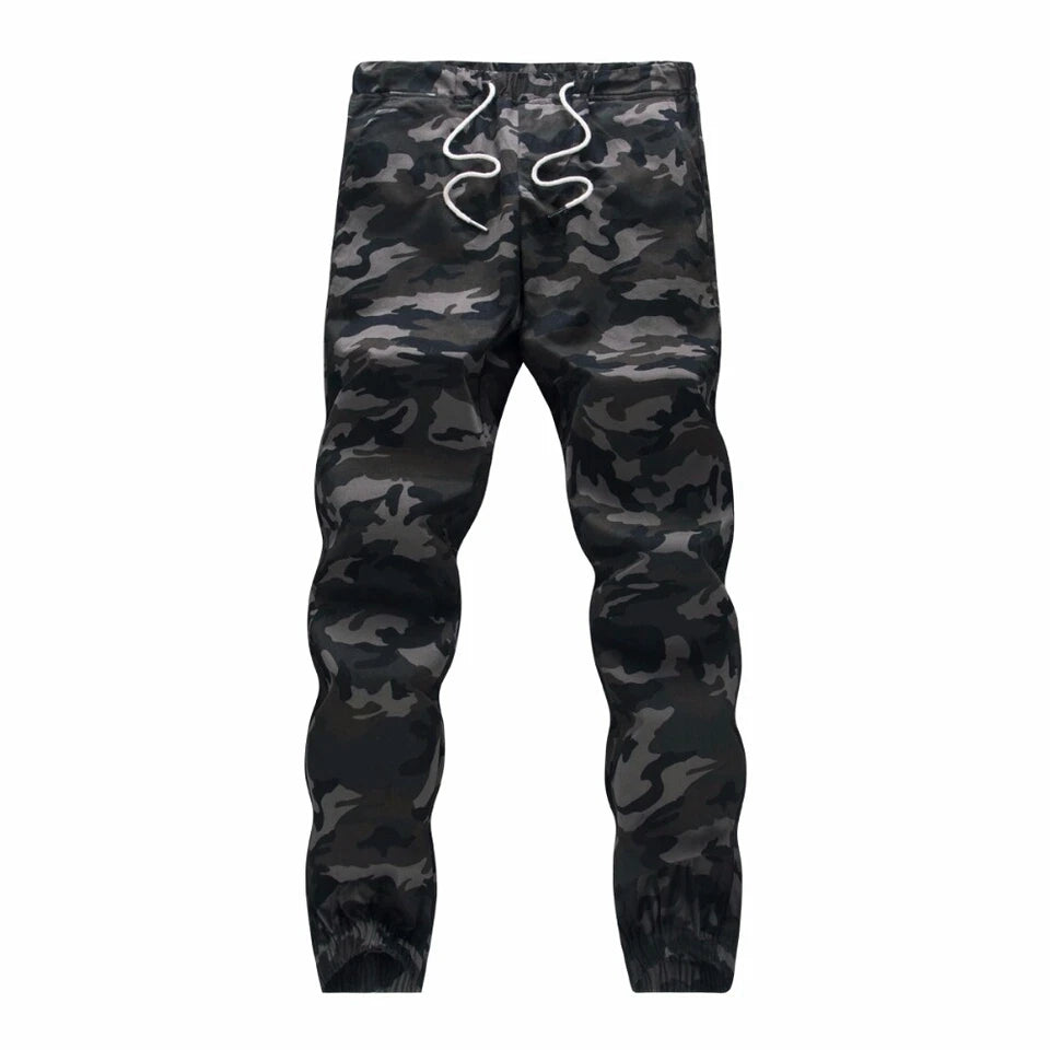 Men's Camouflage Jogger Pants - Comfortable Cotton Cargo Trousers for Men